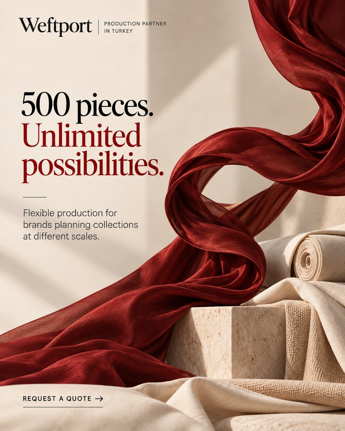 Minimum Order Quantity in Clothing: Starting From 500 Pieces